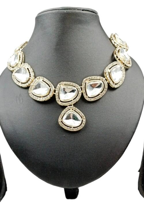 kundan gems trending necklace set for women and girls