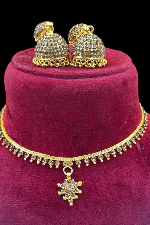 Copper Stone Necklace, Copper Jewel Set