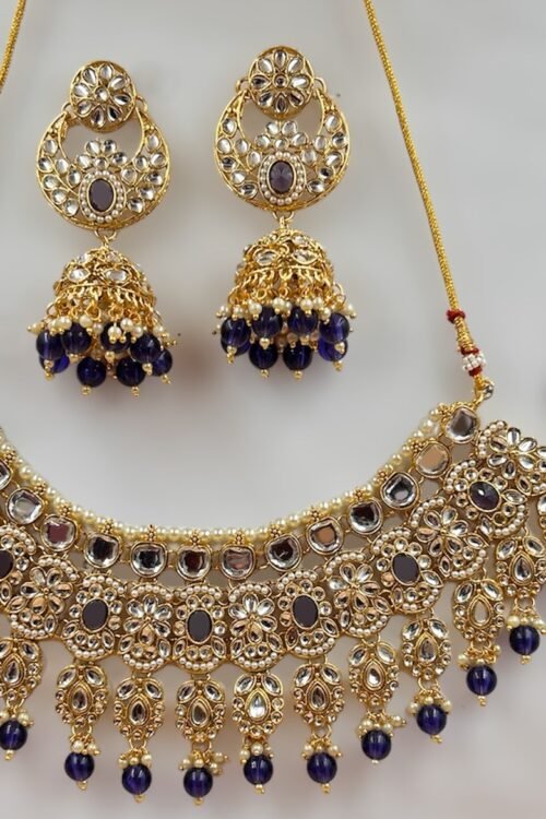 Beautiful nevy blue jewelry set